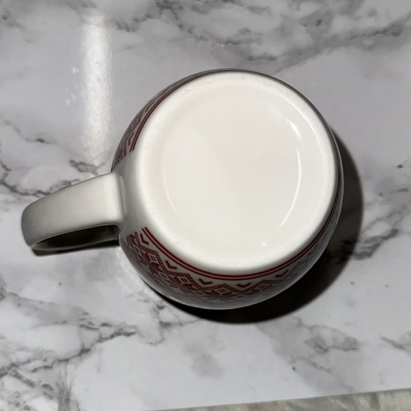 Festive Red and White Christmas Reindeer Mug - Picture 5 of 6